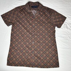 Abercrombie & Fitch Casual Button-Up with Camp Collar Multi-Color (S) Small